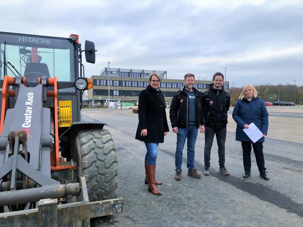 Parkplatz Schulzentrum Fertigstellung