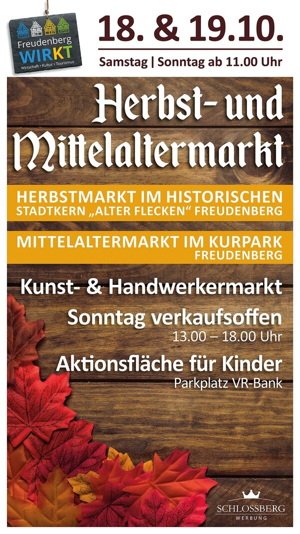 Herbst- & Mittelaltermarkt 25 Plakat